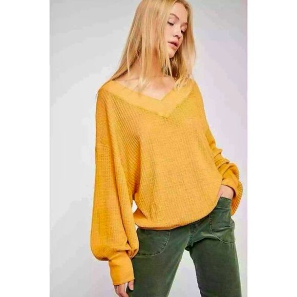 Free People We The Free South Side Thermal Top - Picture 1 of 8